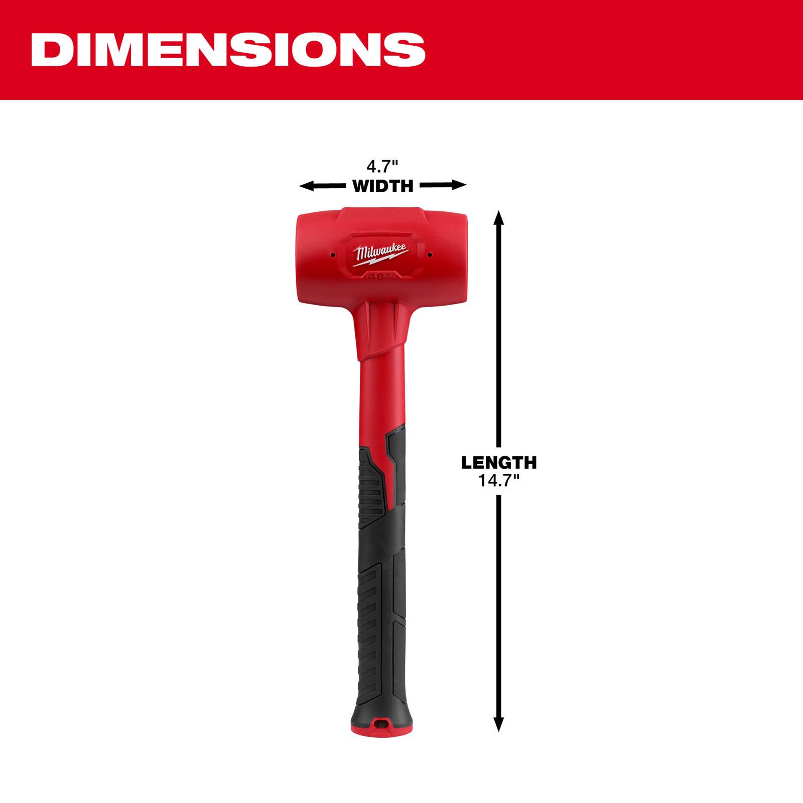 Milwaukee Tool 48229151 Milwaukee Dead Blow Hammers Summit Racing