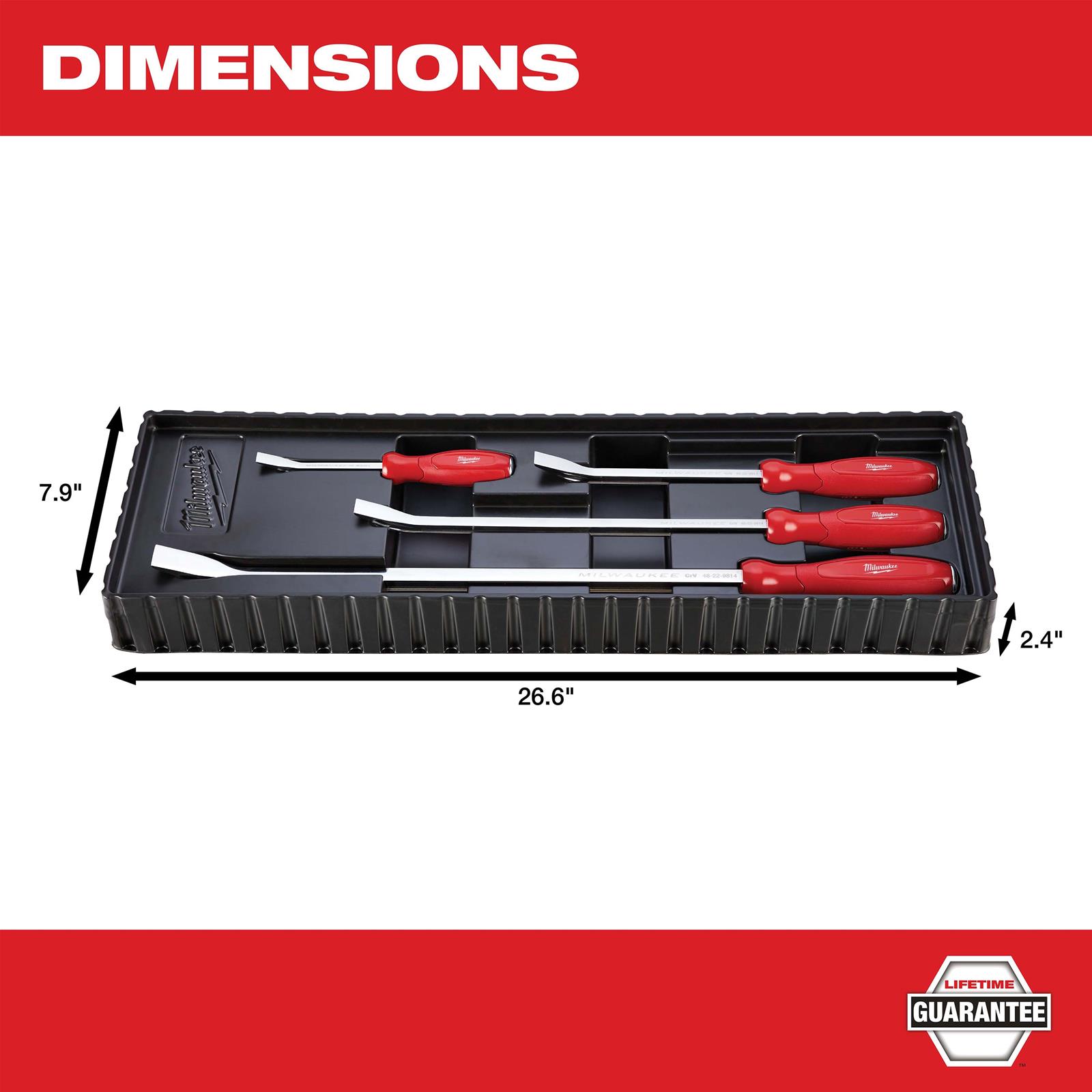 アマルガム　クリス4枚セット Milwaukee Tool 48-22-9214 Milwaukee 4-Piece Pry Bar Sets | Summit