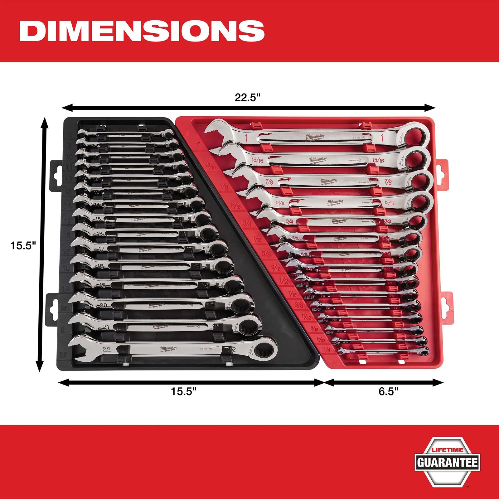 みつよつ Milwaukee Tool 48-22-9416 Milwaukee 15-Piece Ratcheting