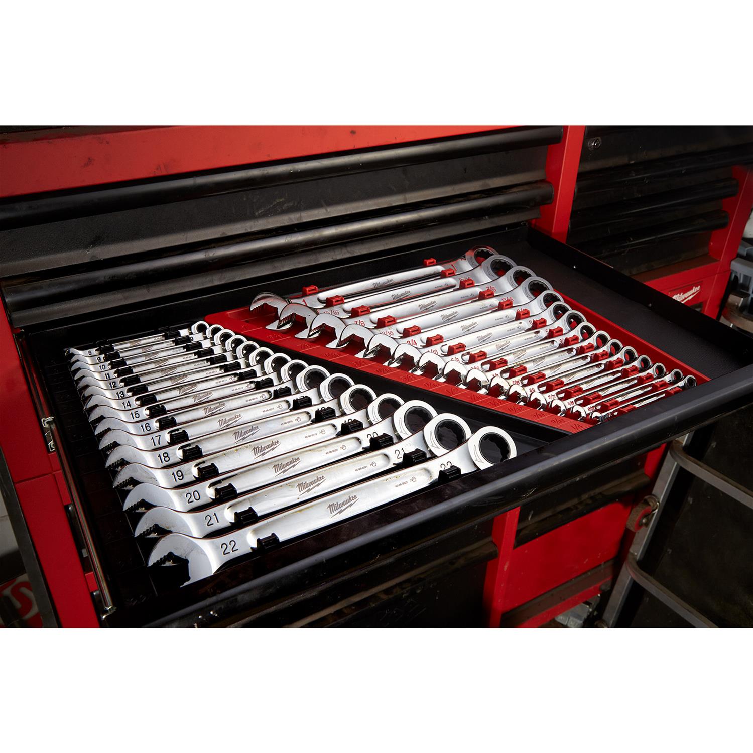 Milwaukee Tool 48229416 Milwaukee 15Piece Ratcheting Combination Wrench Sets Summit Racing