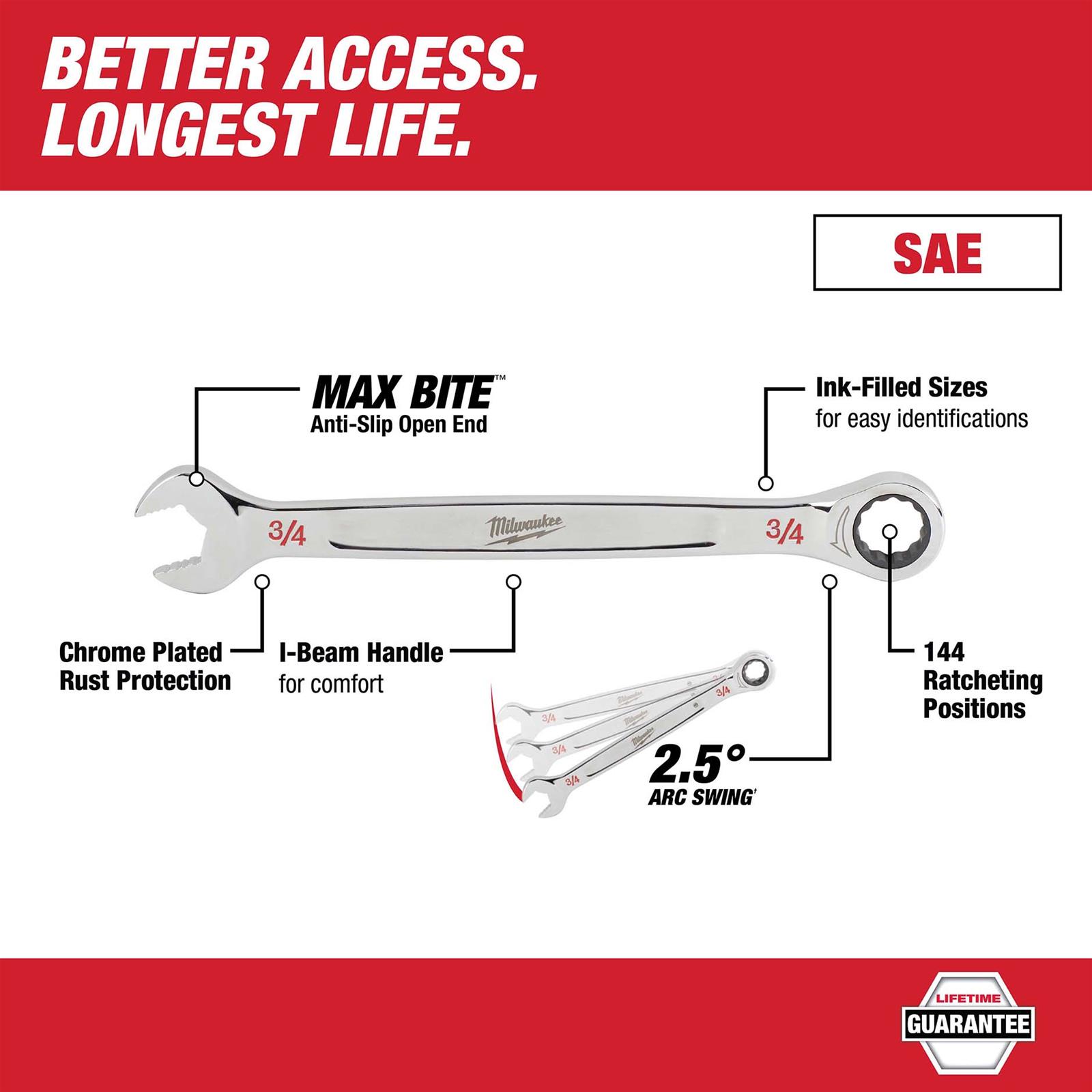 Milwaukee Tool 48-22-9416 Milwaukee 15-Piece Ratcheting