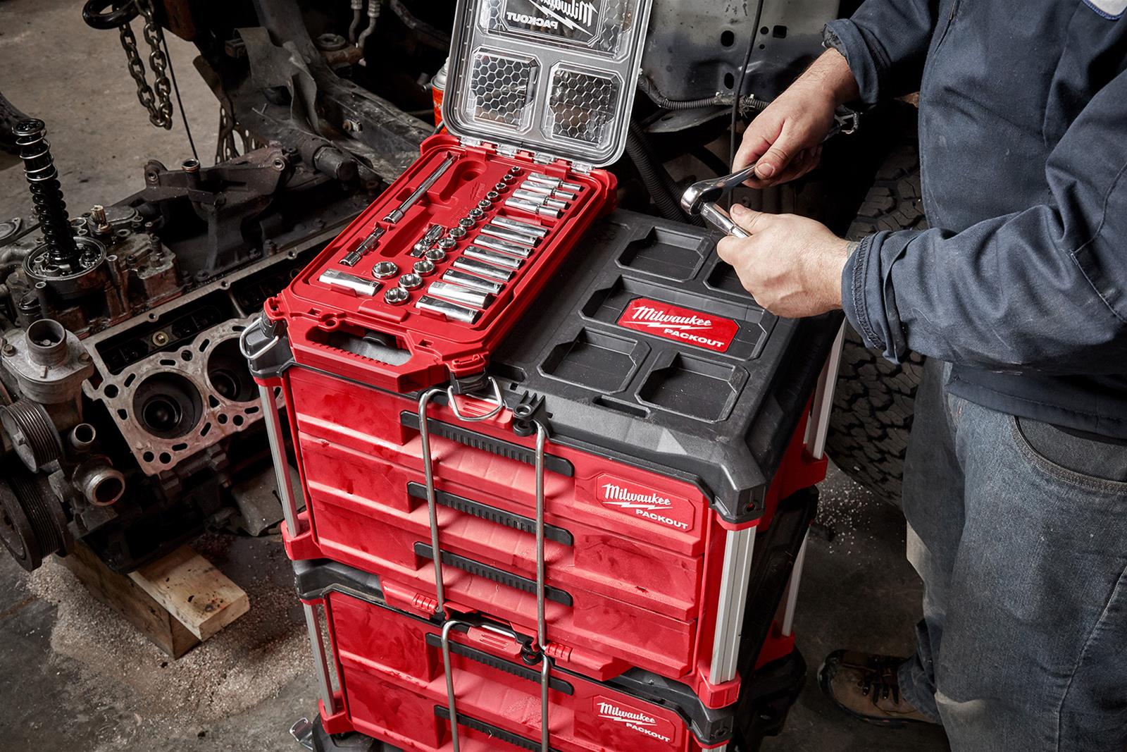 Milwaukee Tool 48-22-9481 Milwaukee 28-Piece Ratchet and Socket