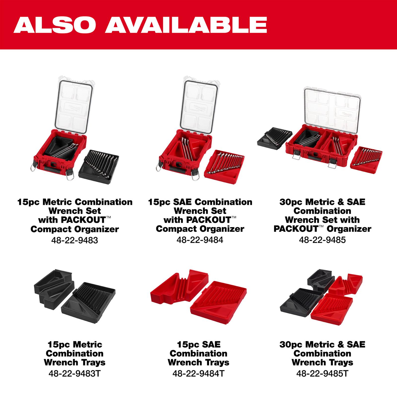 Milwaukee Tool 48-22-9483T Milwaukee PACKOUT Organizer Wrench