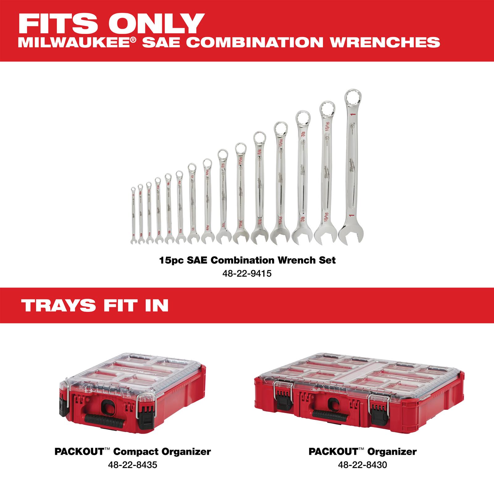 Milwaukee Tool 48-22-9484T Milwaukee PACKOUT Organizer Wrench