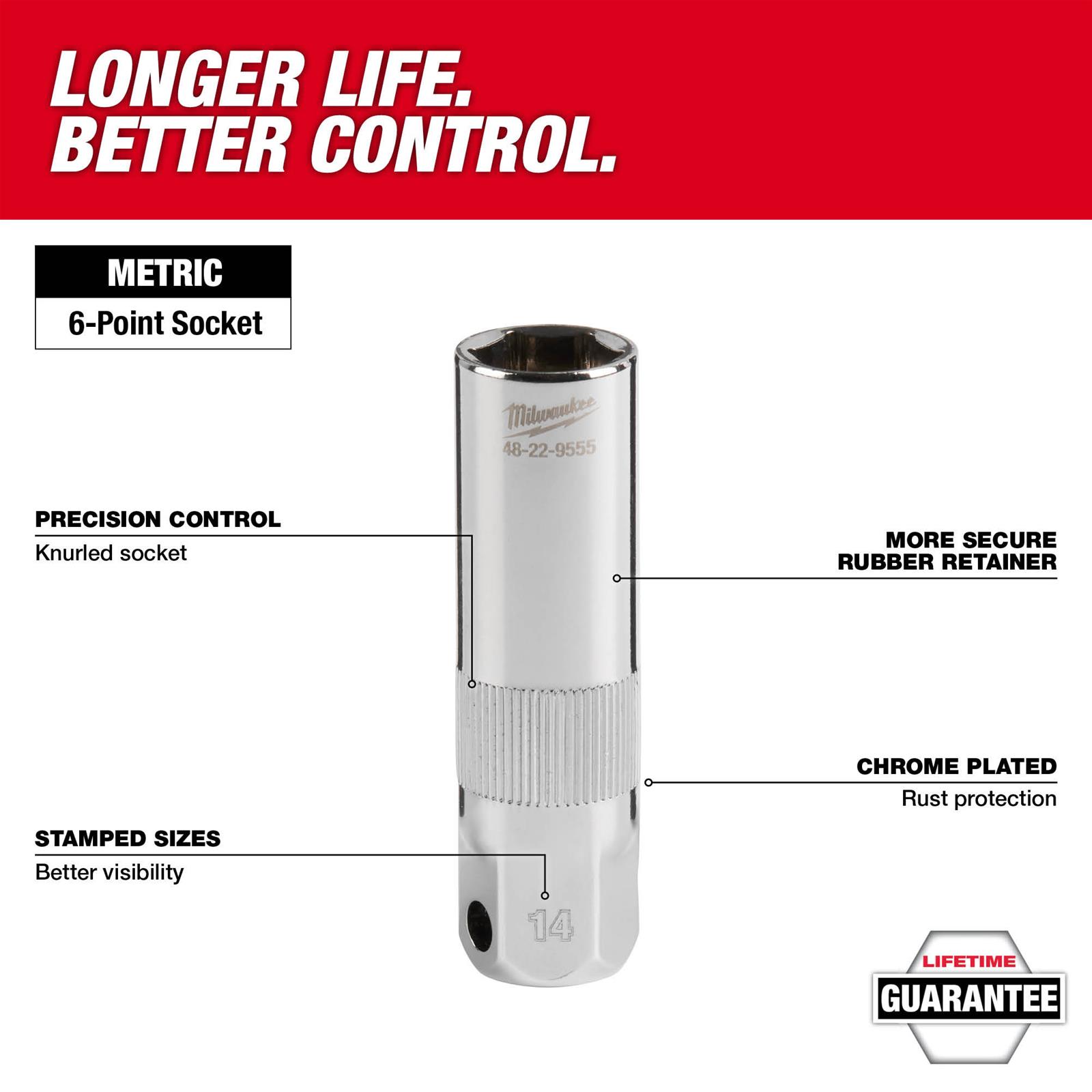 ホーク Milwaukee Tool 48-22-9555 Milwaukee Spark Plug Sockets | Summit Racing