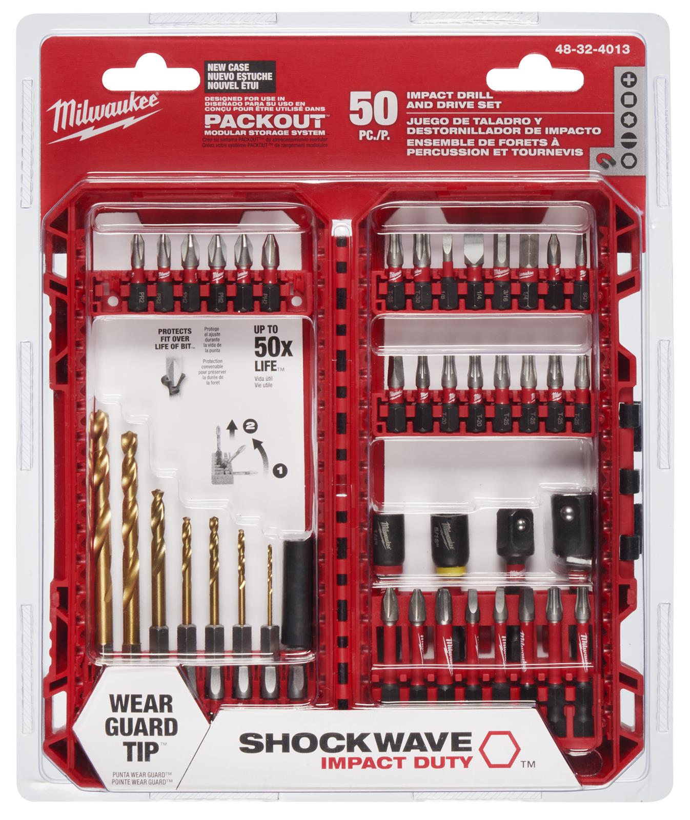 Milwaukee Tool 48-32-4013 Milwaukee SHOCKWAVE Impact Drill and Drive ...