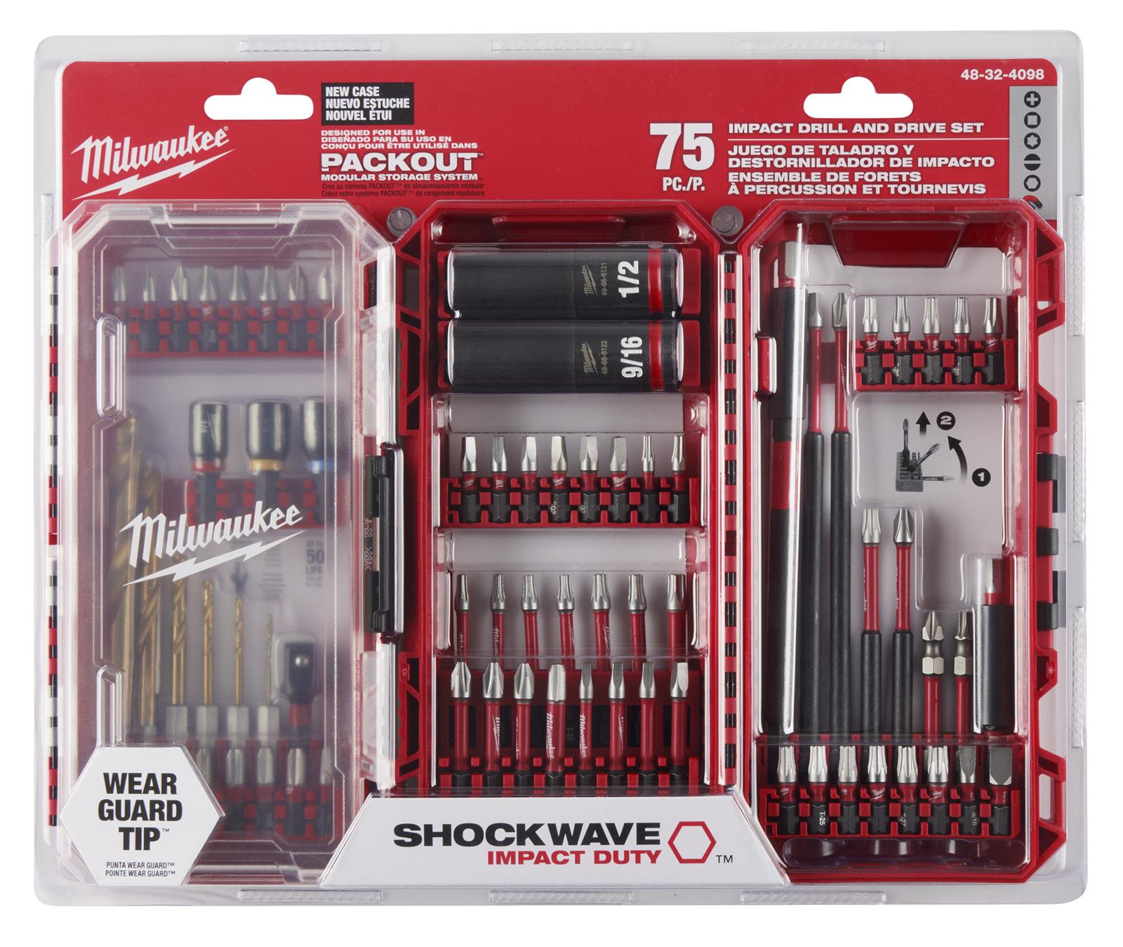 Milwaukee Tool 48-32-4098 Milwaukee SHOCKWAVE Impact Drill and