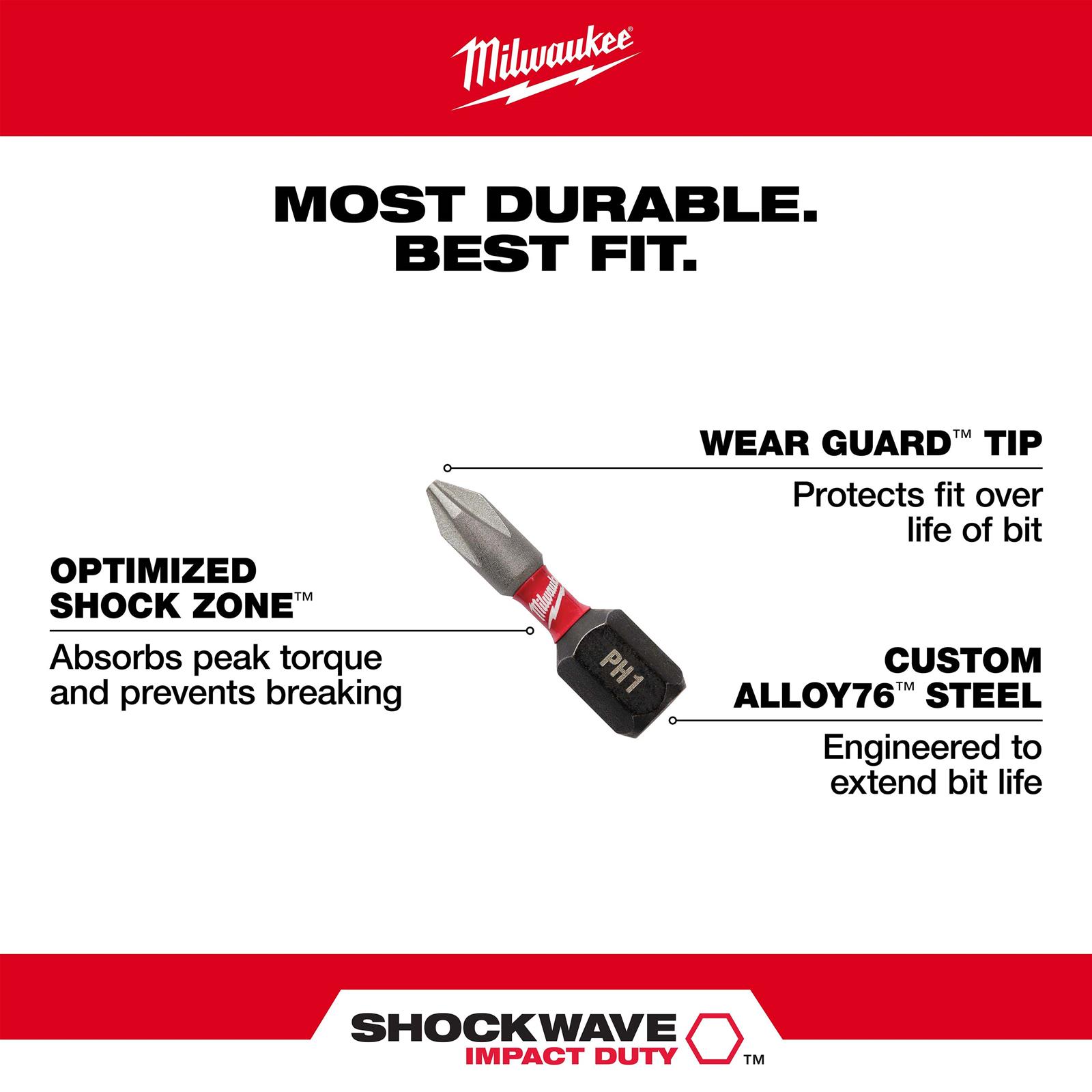 Milwaukee Tool 48-32-4618 Milwaukee SHOCKWAVE Impact Duty Driver