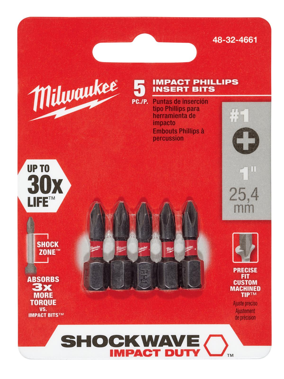 Milwaukee Tool 48324661 Milwaukee SHOCKWAVE Impact Driver Bits