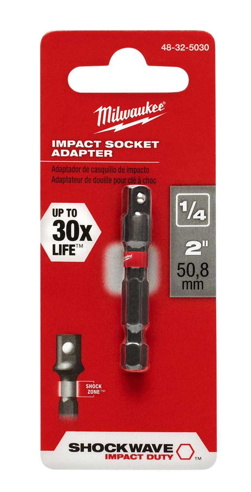 Milwaukee Tool 48325030 Milwaukee SHOCKWAVE Impact Socket Adapters Summit Racing