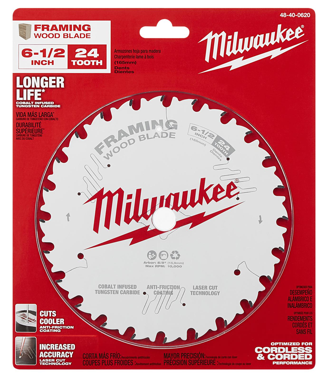 Milwaukee Tool 48400620 Milwaukee Circular Saw Wood Cutting Blades