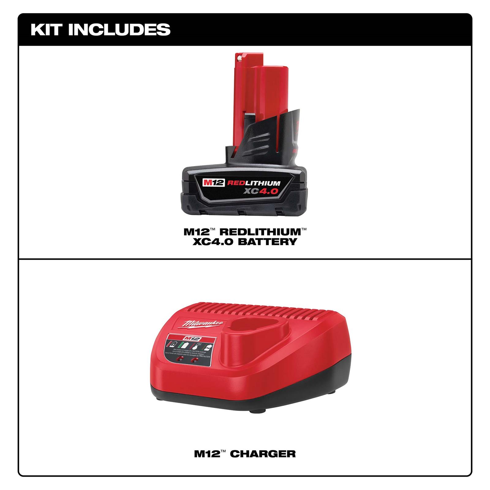 Milwaukee Tool 48-59-2440 Milwaukee M12 REDLITHIUM XC4.0 Starter