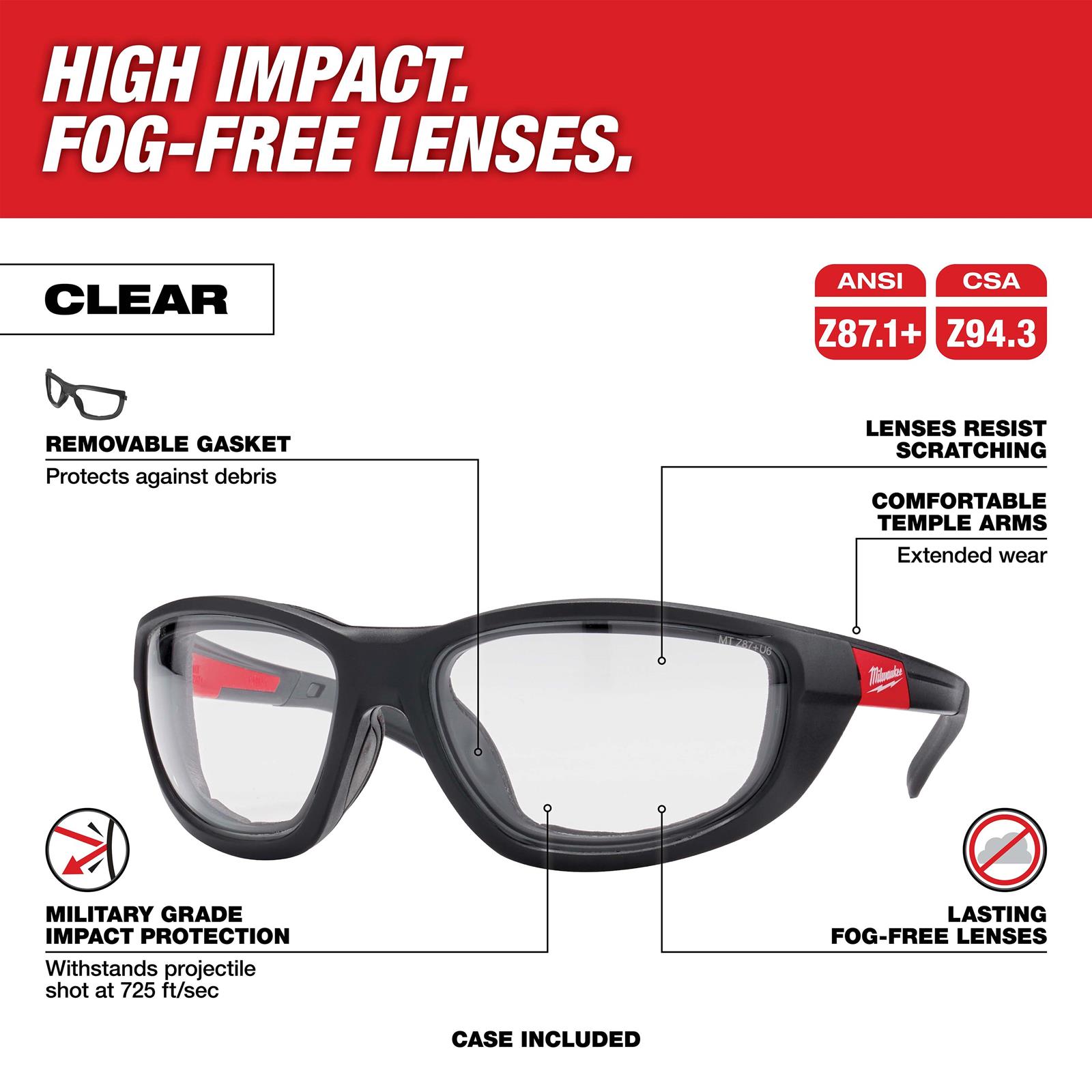 Milwaukee Tool 48-73-2041 Milwaukee Performance Safety Glasses