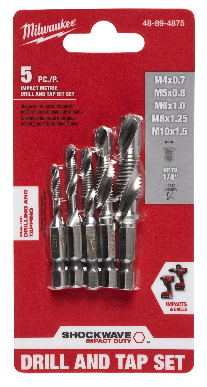 Milwaukee Tool 48-89-4875 Milwaukee SHOCKWAVE Impact Drill and Tap