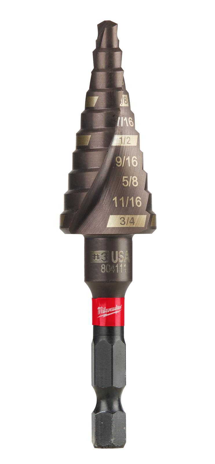 Milwaukee SHOCKWAVE Impact Duty 3-Piece Titanium Step Drill Bit