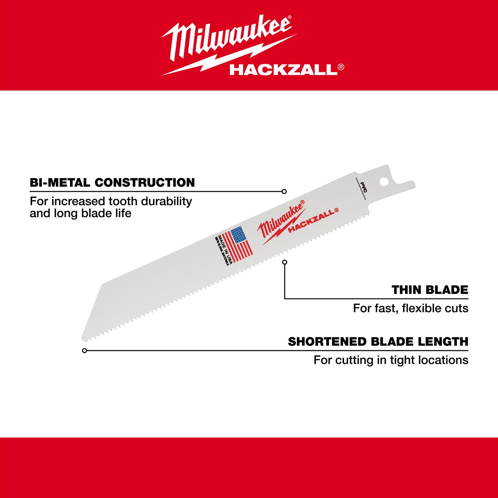 Milwaukee Tool 49005614 Milwaukee HACKZALL Blades Summit Racing