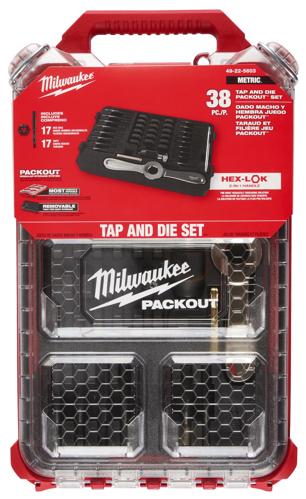 Milwaukee Tool 49225603 Milwaukee PACKOUT Tap and Die Sets Summit