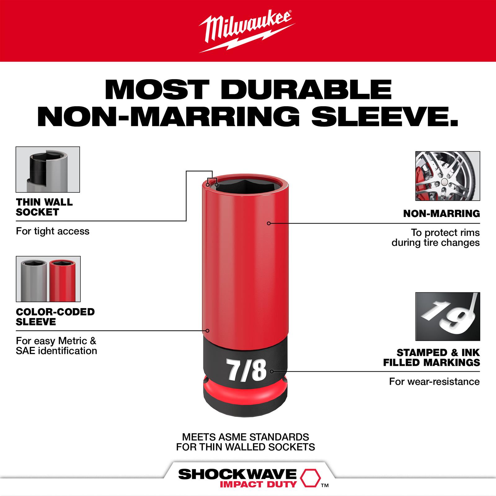 Milwaukee Tool 49-66-7833 Milwaukee SHOCKWAVE Impact Duty Lug Nut