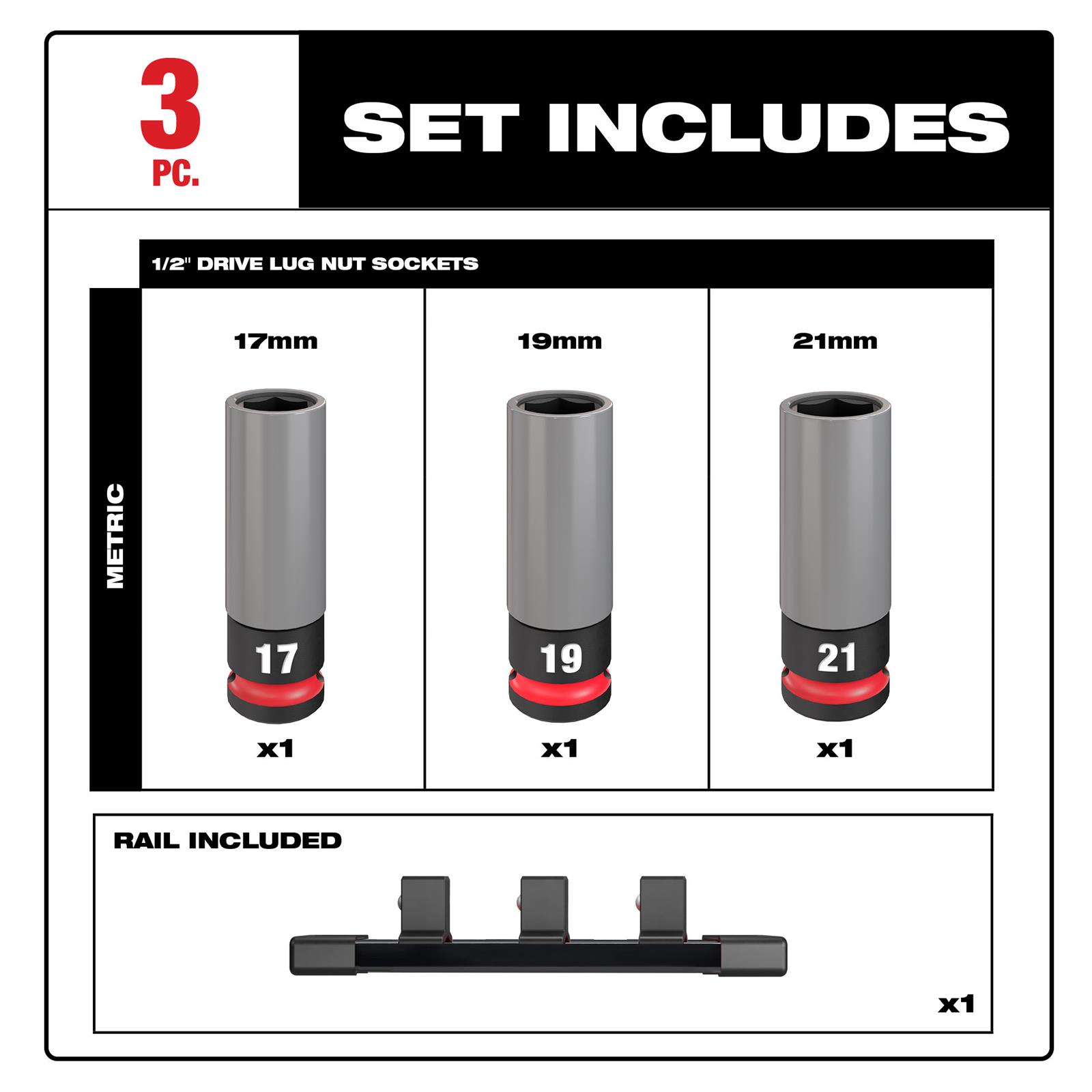 Milwaukee Tool 49-66-7830 Milwaukee SHOCKWAVE Impact Duty Lug Nut