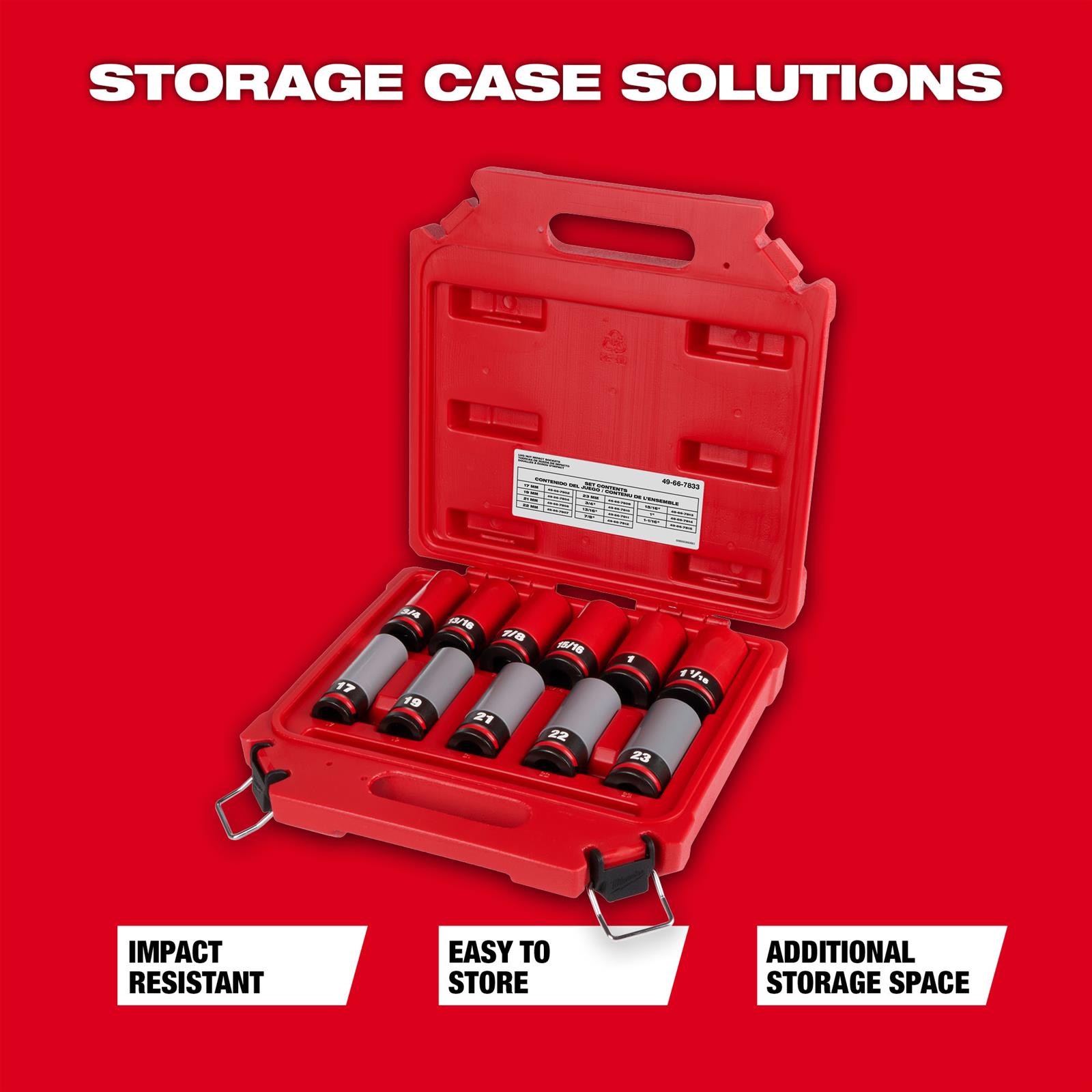 パグパグセット Milwaukee 49-66-7832 SHOCKWAVE Impact-Duty 1/2 in. Drive Deep SAE
