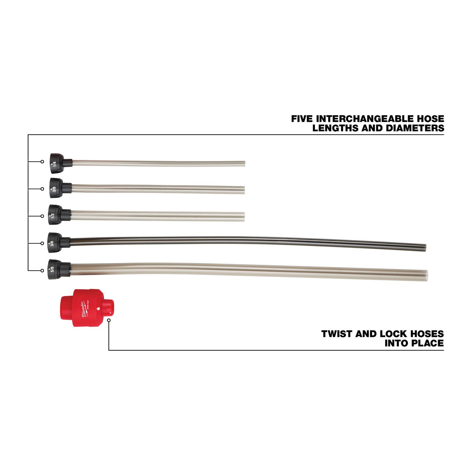 Milwaukee Tool 49902037 Milwaukee AIRTIP Long Reach Flexible Micro