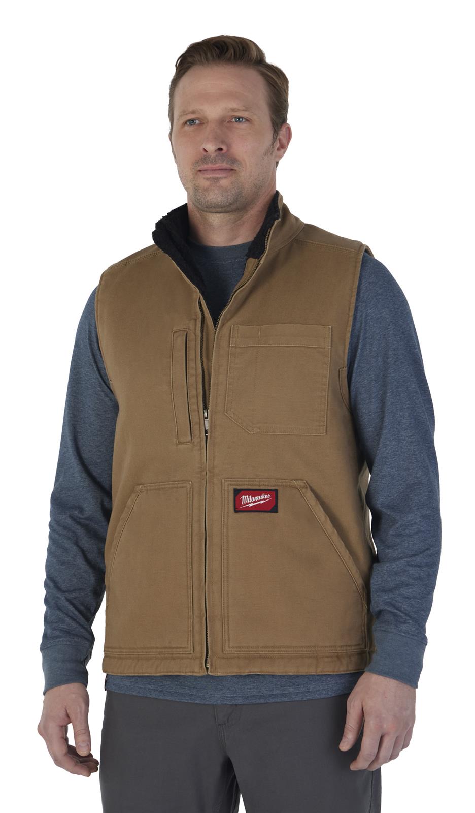 Milwaukee Tool 801BR-M Milwaukee Heavy-Duty Sherpa-Lined Vests