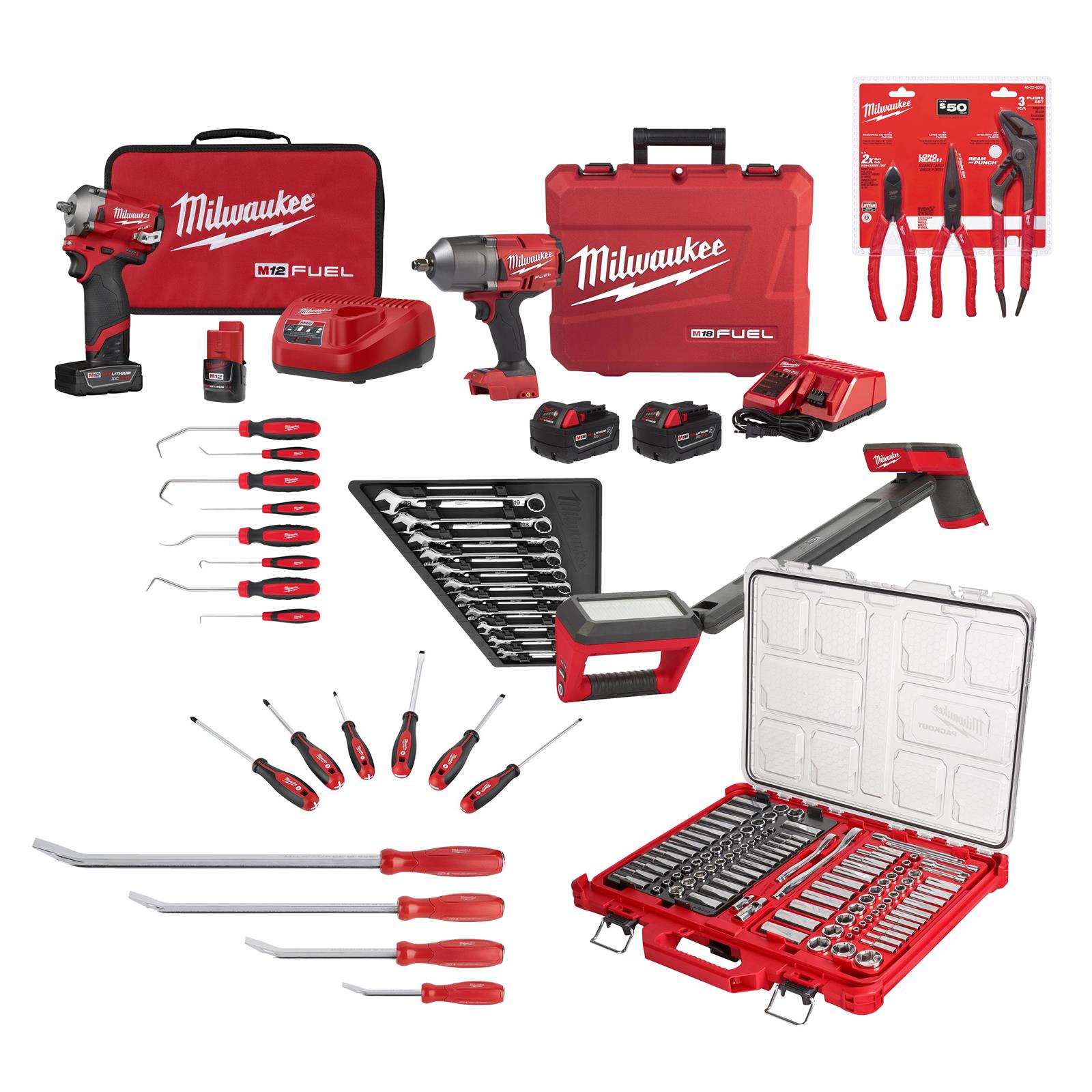 Milwaukee m12 best sale tool set