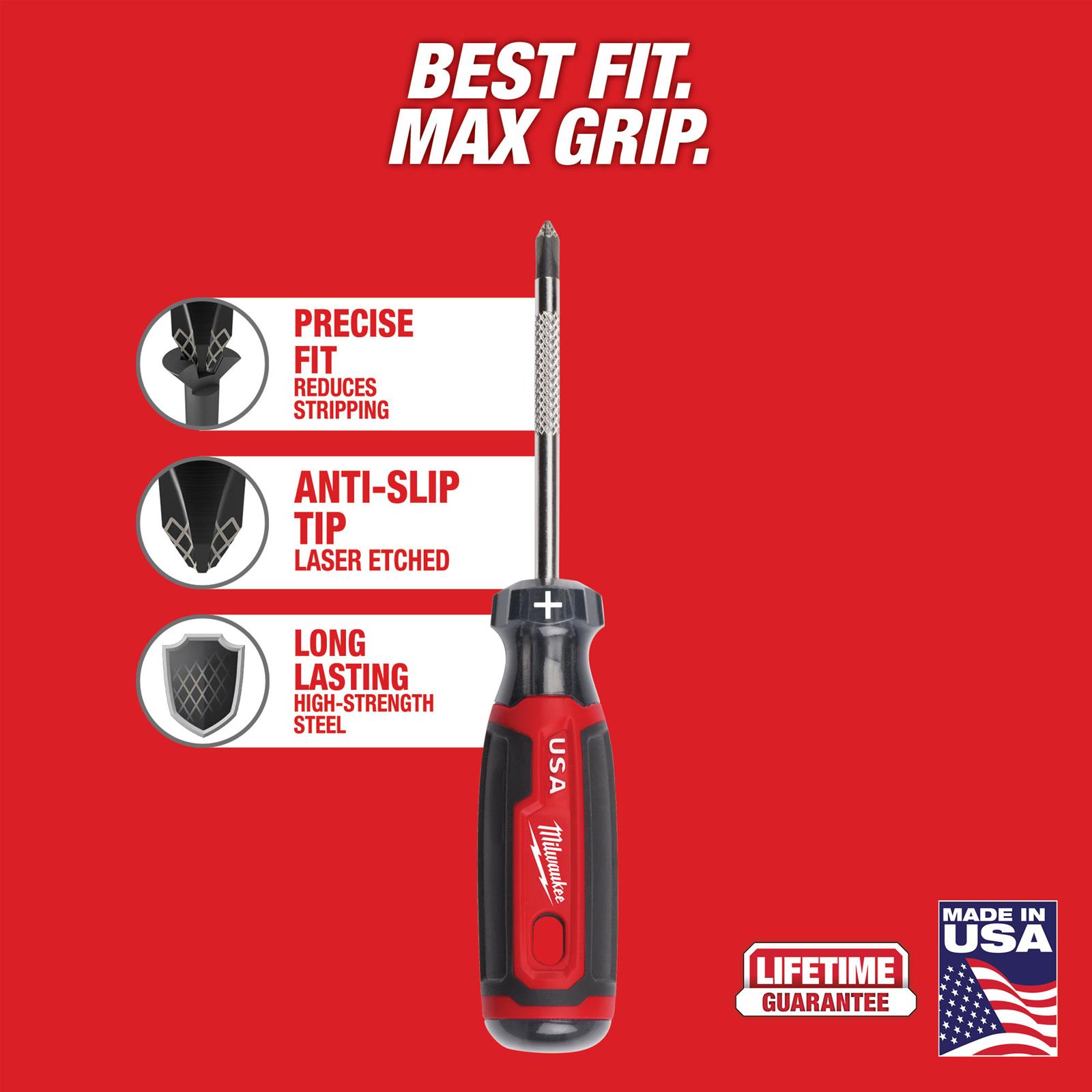 Milwaukee Tool MT201 Milwaukee Cushion Grip Screwdrivers Summit Racing