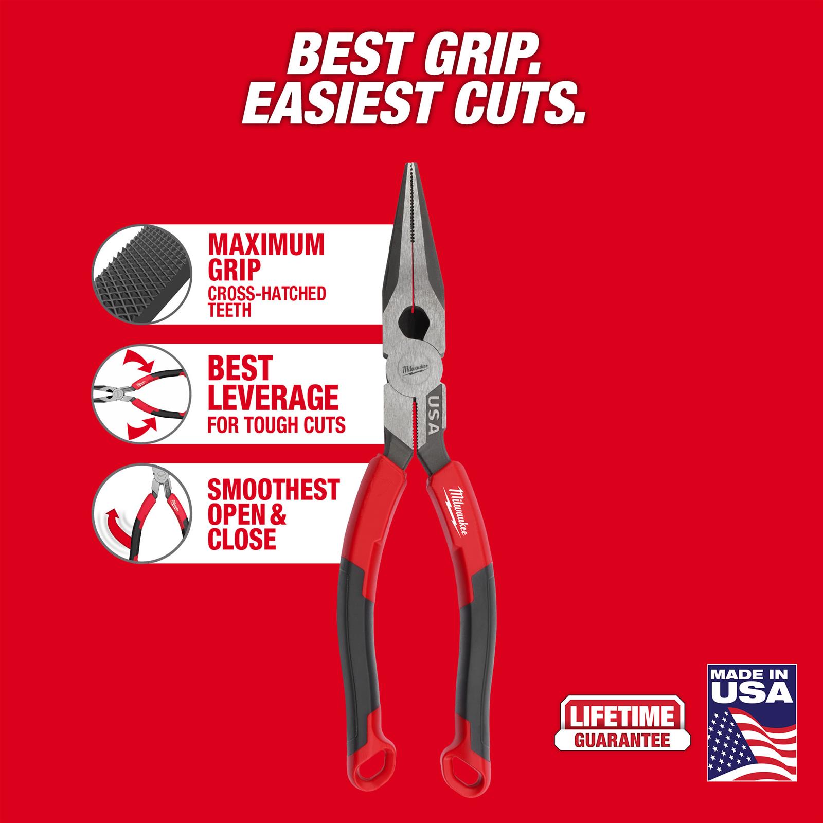 Milwaukee Tool MT555 Milwaukee Long Nose Pliers | Summit Racing