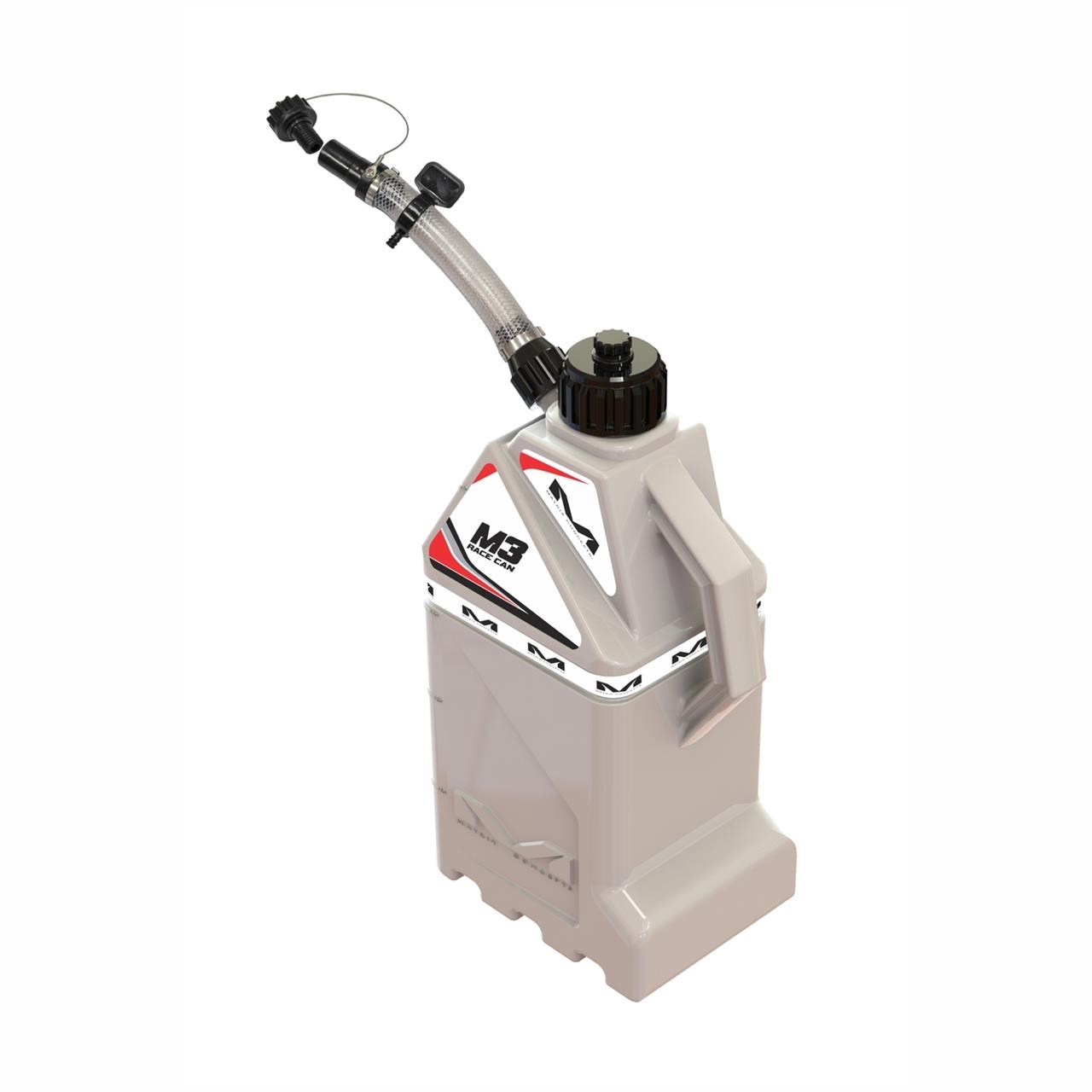4 Gallons Matrix Concepts M3 Utility Can M3-100 Jug, Cans, Gallons, White, White Decal, Each