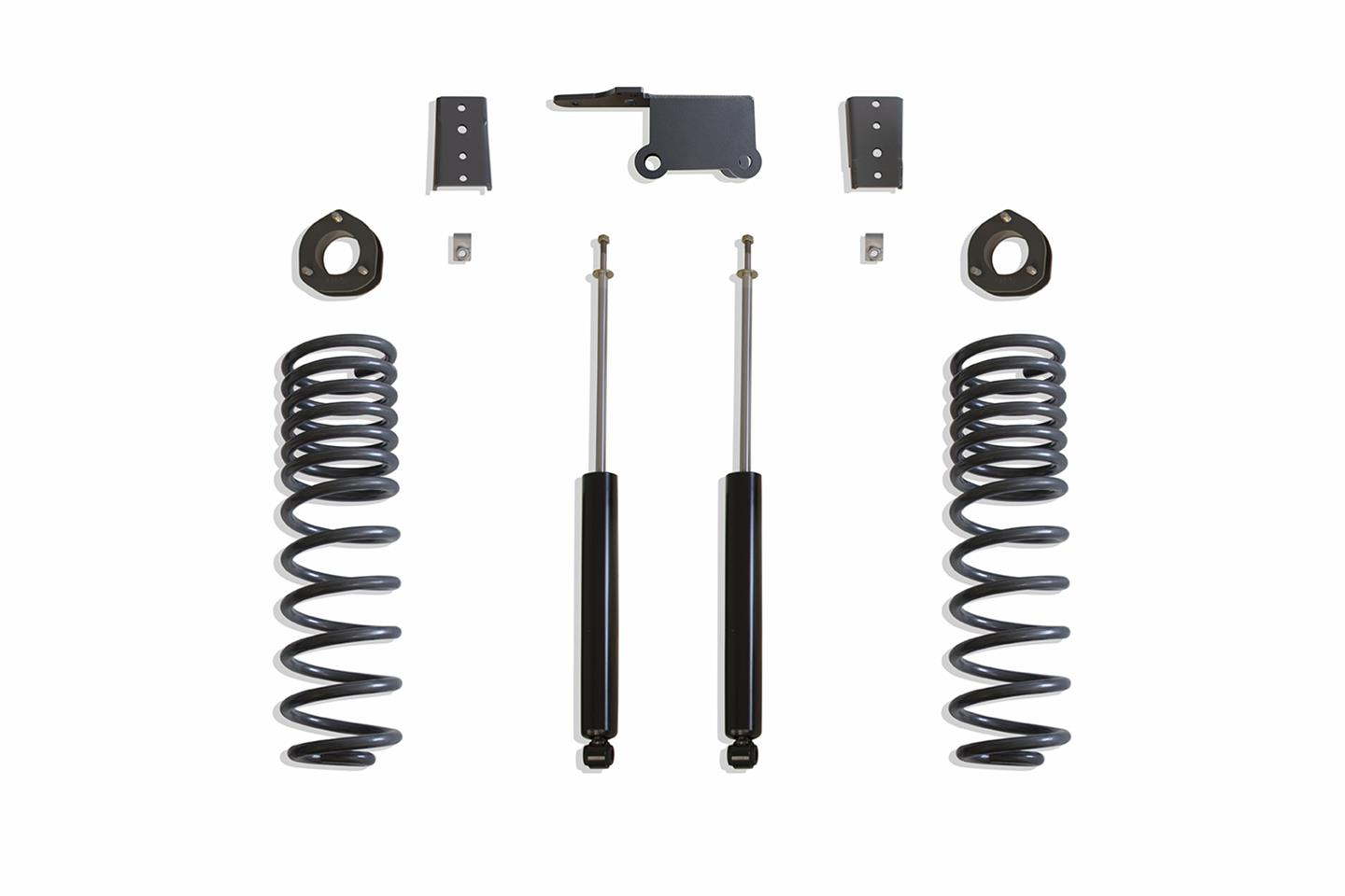 MaxTrac 2019+ RAM 1500 2WD 3in Rear Coil Spacers & Sway Bar Brackets w/Maxtrac Shocks