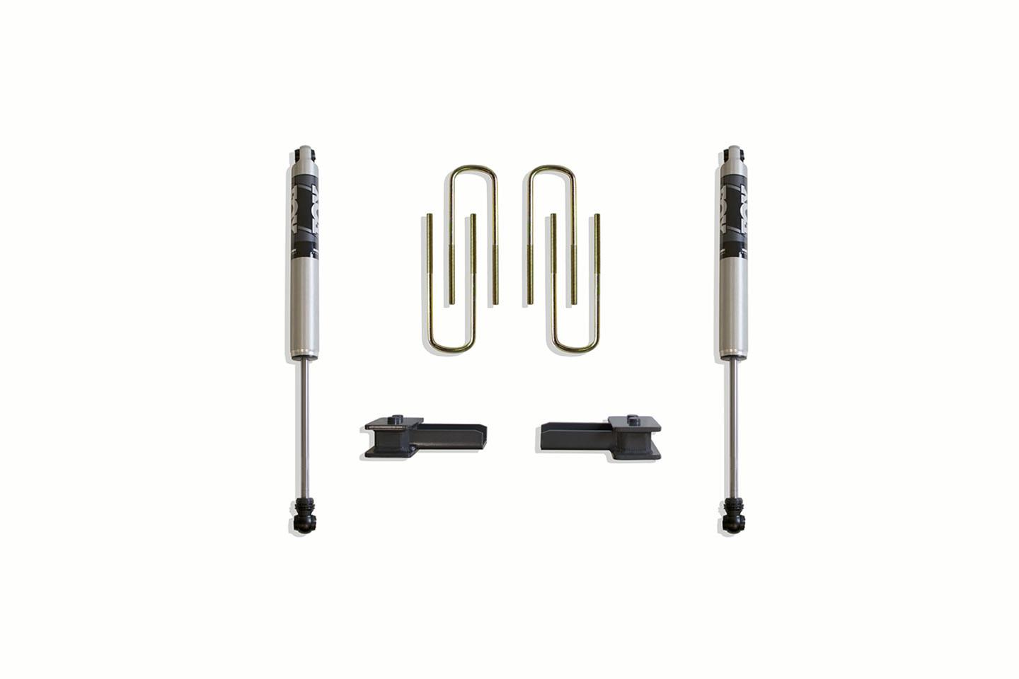 Maxtrac 2021+ Ford F-150 2WD 2in Blocks/ U-Bolts - Fox Shocks