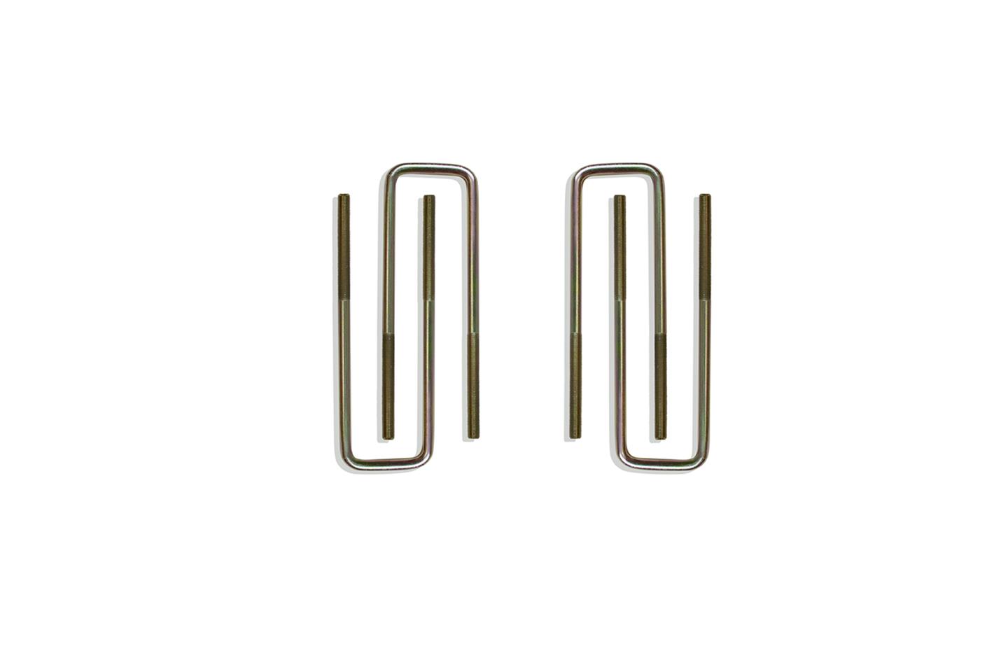 MaxTrac 09-18 Ford F-150 2WD Rear U-Bolts for 2in Lift Blocks - Square - Set of 4