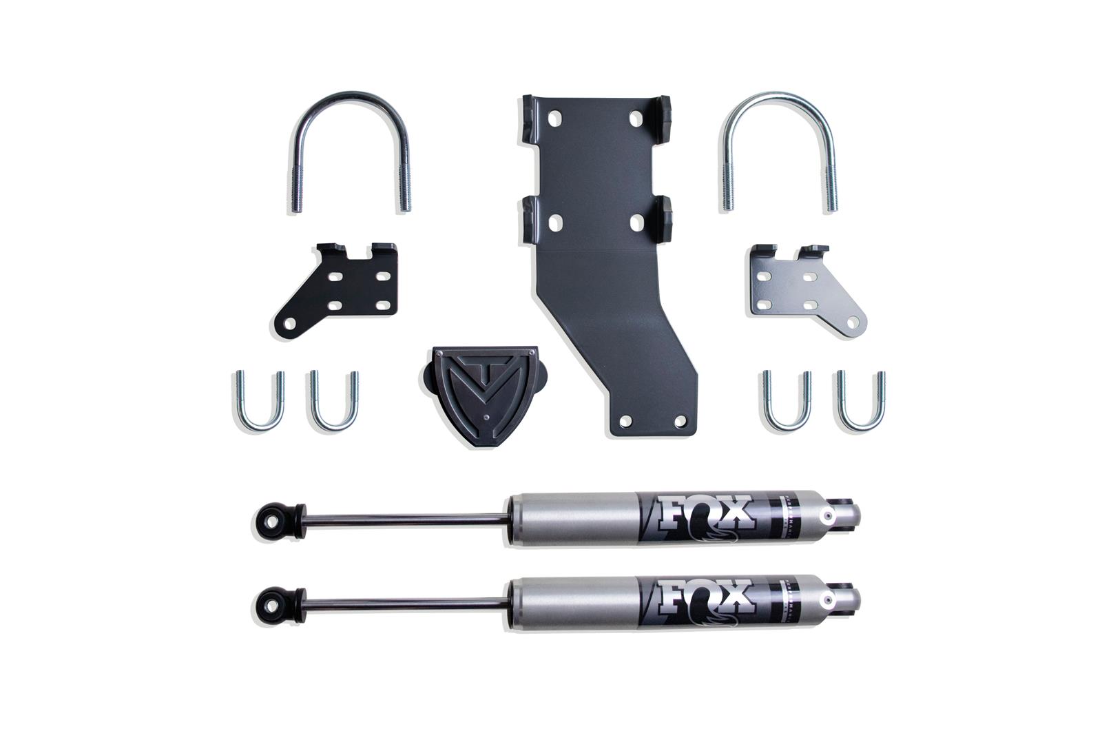 MaxTrac 17-23 Ford F-350 Dual Steering Stabilizer Kit w/ Fox Stabilizers
