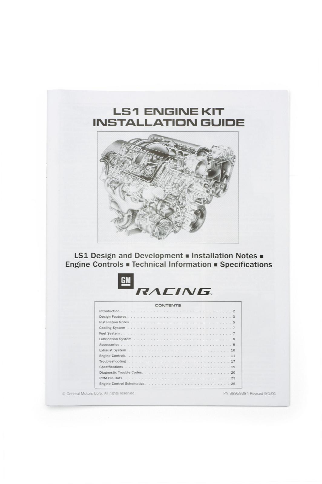 Chevrolet Performance 88959384 Chevrolet Performance LS1 Engine Kit Installation  Guides | Summit Racing