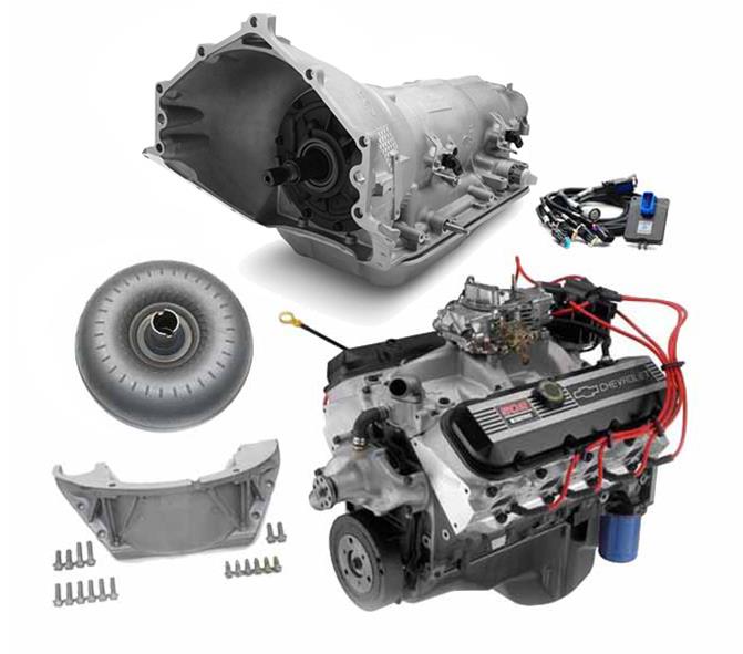 Chevy crate engine and deals transmission packages