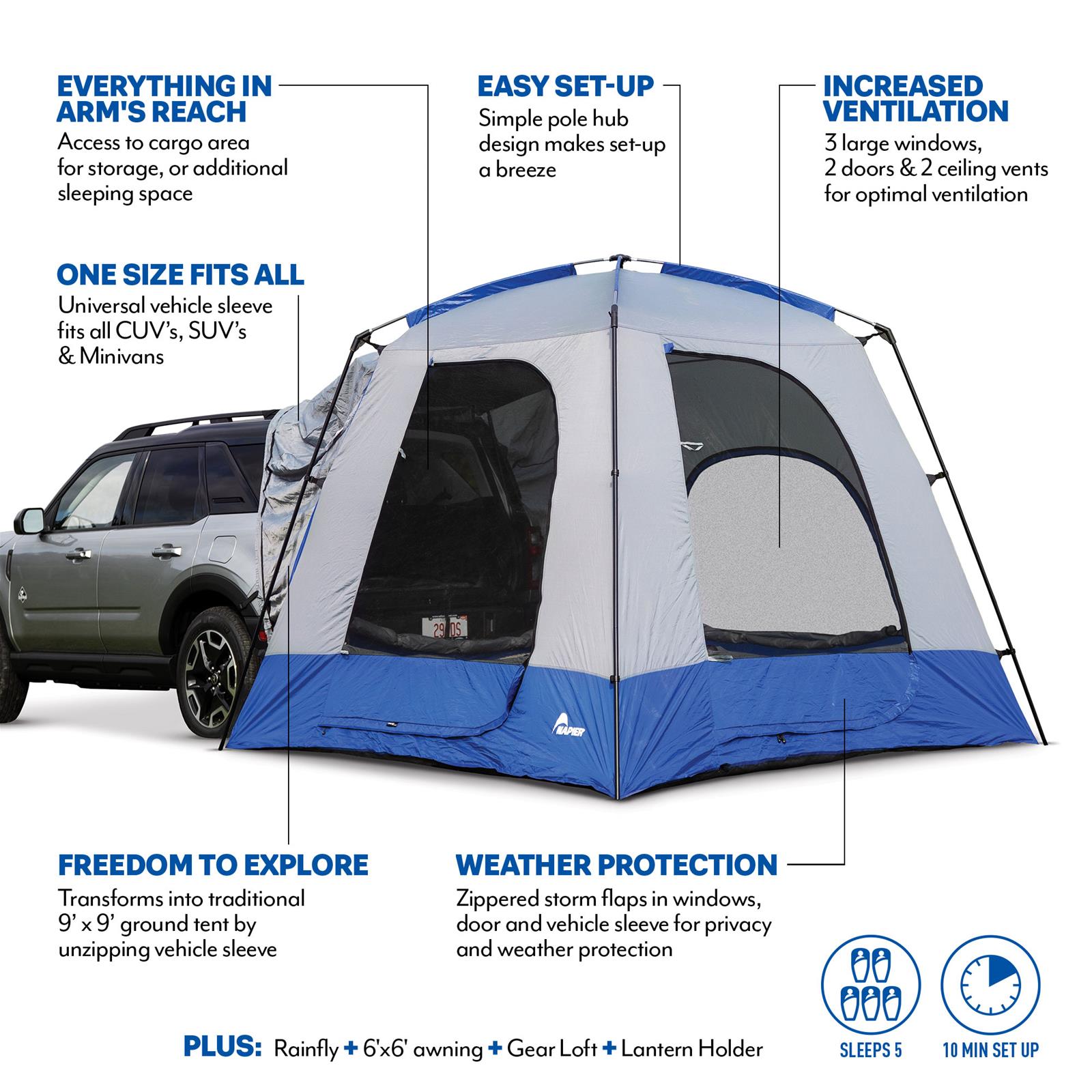 Napier 82000 Napier Sportz SUV Tents | Summit Racing