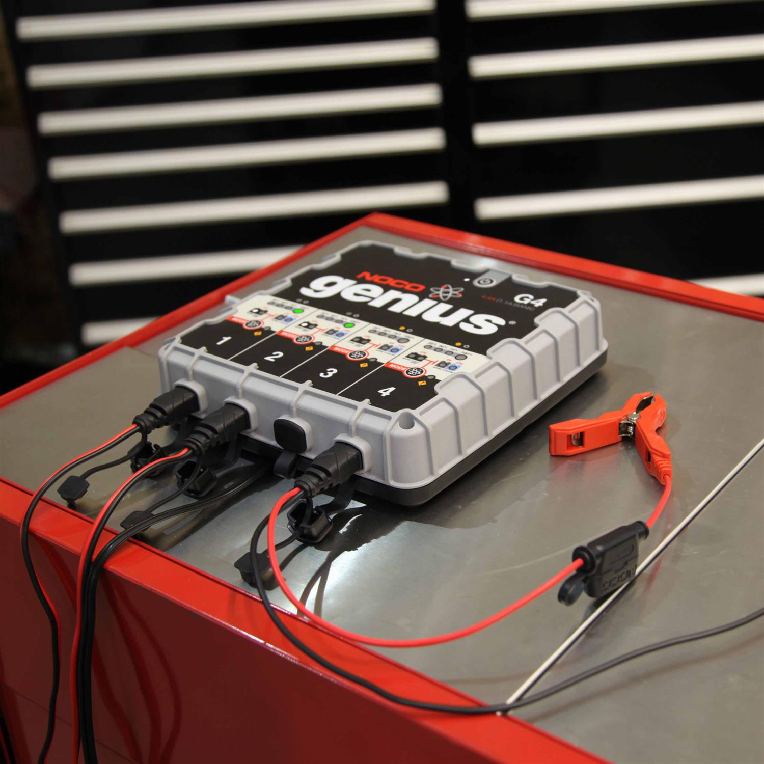 NOCO G4 NOCO Genius 4Bank Smart Battery Chargers Summit Racing