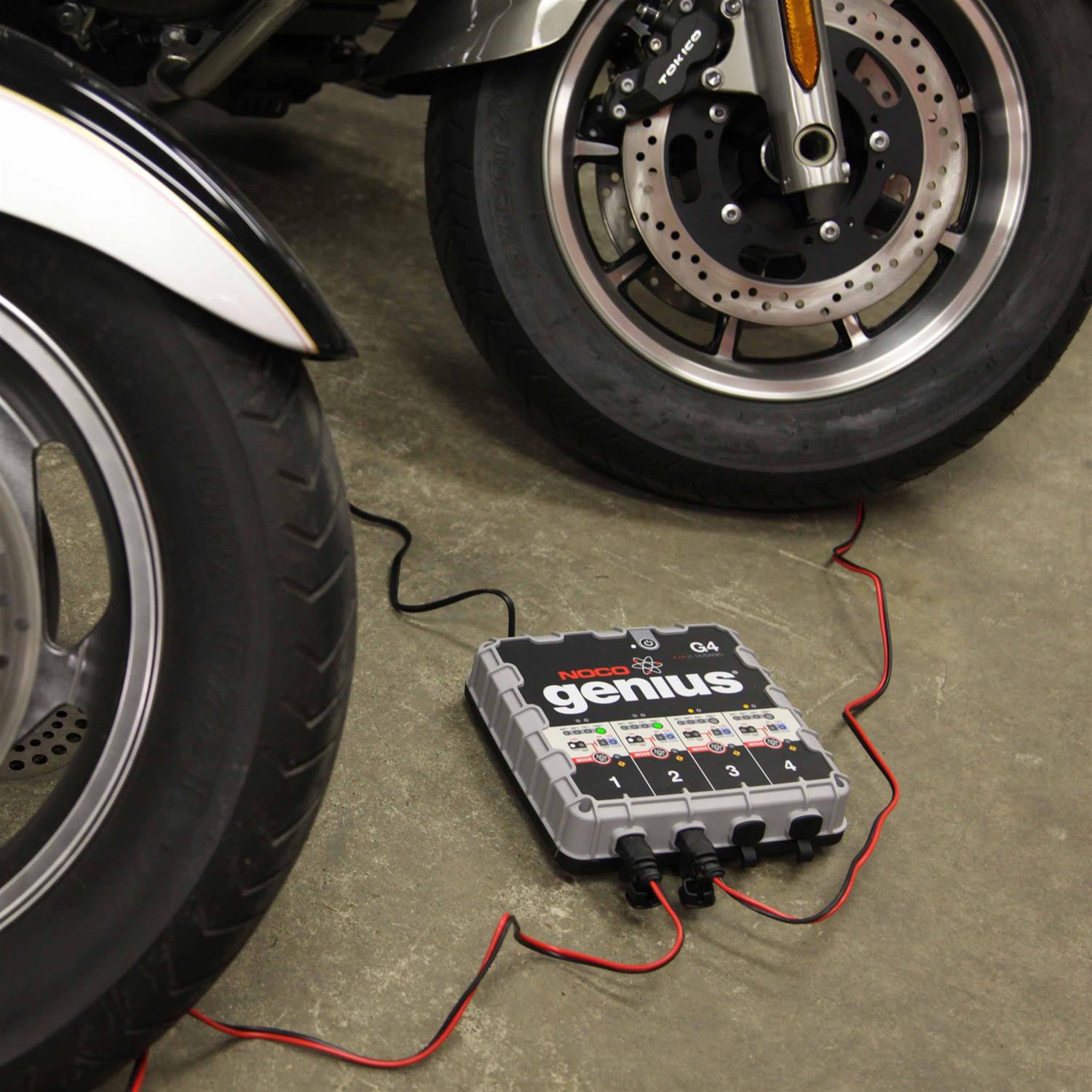 NOCO G4 NOCO Genius 4-Bank Smart Battery Chargers | Summit Racing