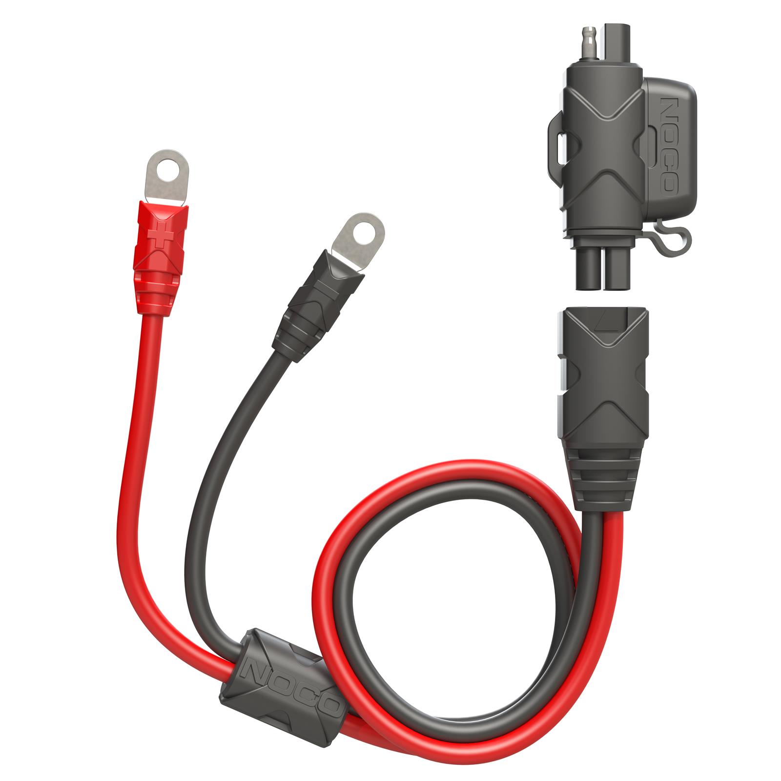 noco cigarette lighter adapter GC018 12V Plug Socket with Eyelet Terminals Molded strain reliefs prevent strain on wire connections NOCO X-Connect 12V Male Plug