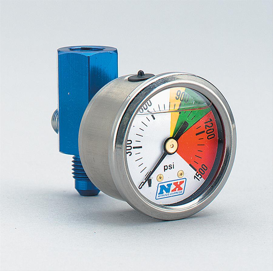 Nitrous Express FlowThrough Nitrous Pressure Gauges 15509 Free
