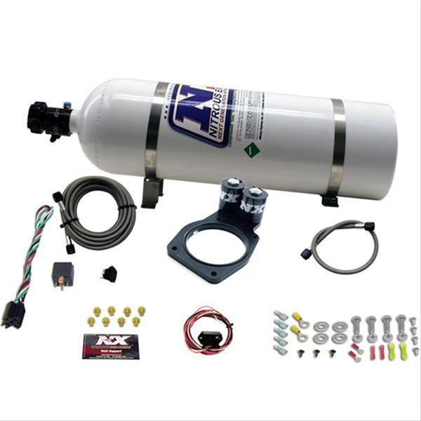 Nitrous Express 10-15 Chevrolet Camaro Nitrous Plate Kit (50-150HP) w/15lb Bottle