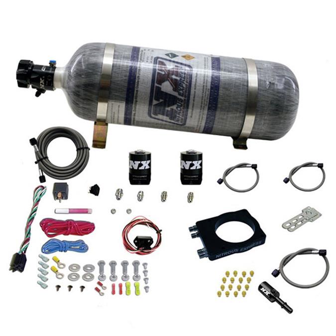 Nitrous Express 90mm Hemi Plate System (50-400hp) w/12lb Bottle