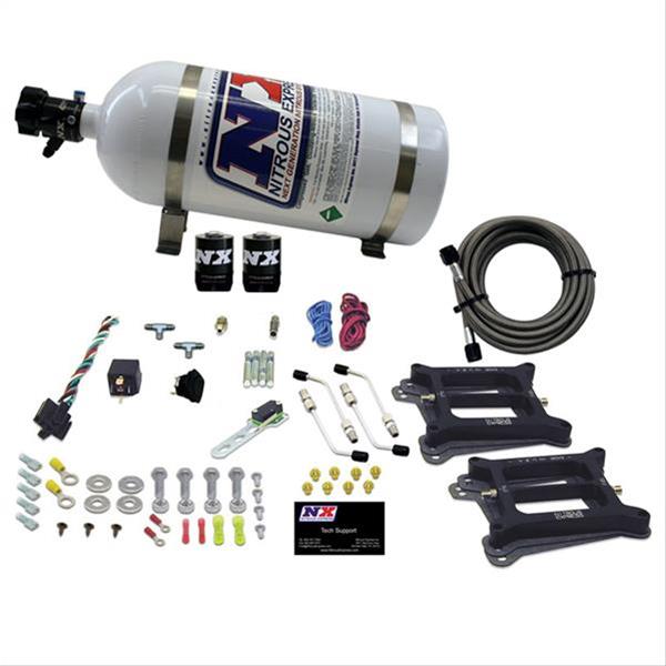 Nitrous Express Dual/4150/Alcohol Nitrous Kit (50-300HP) w/10lb Bottle