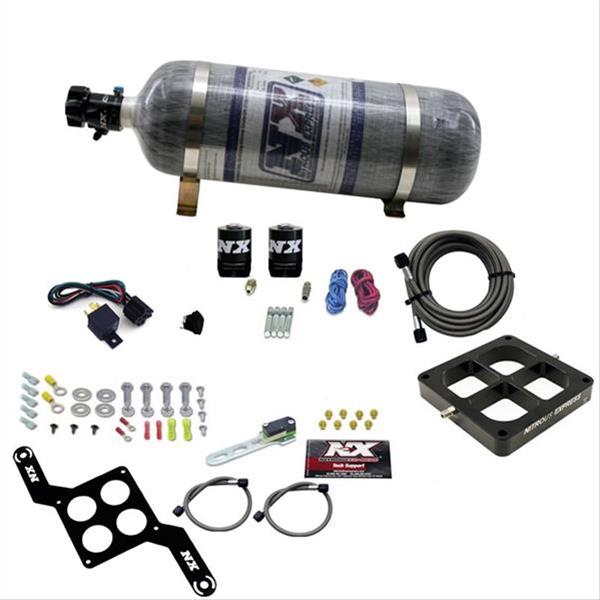 Nitrous Express Dominator Single Entry Billet Crossbar Stage 6 Nitrous Kit (50-300HP) w/Comp Bottle