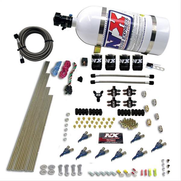 Nitrous Express 8 Cyl Alcohol Nitrous Kit (250-550HP) w/10lb Bottle