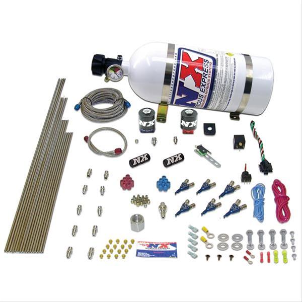 Nitrous Express 6 Cyl Alcohol Nitrous Kit (150-375HP) w/15lb Bottle