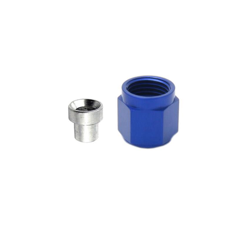 Nitrous Express 3AN B-Nut & Sleeve - Blue