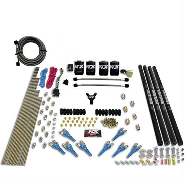 Nitrous Express Pro-Shk/Gas 4 Solenoids Nitrous Kit (250-650HP) w/Rails w/o Bottle
