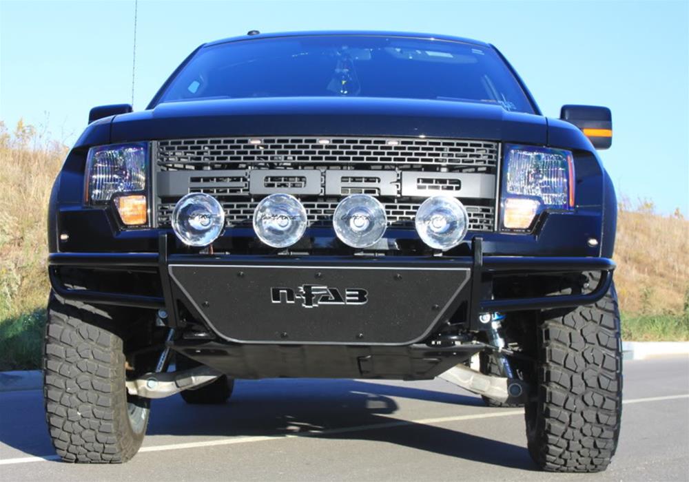 N-FAB Full Replacement R.S.P. Front Bumpers for 2011-2018 1500, 2019-2023 1500 CLASSIC, 2009-2010 RAM - D094RSP-TX Bumper, R.S.P., Front, Tube Style, Steel, Black Textured Powdercoated, Dodge, Ram, Each